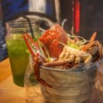 filipino boodle fight in Dubai seafood in a bucket