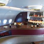 Qatar Airways a380 onboard lounge