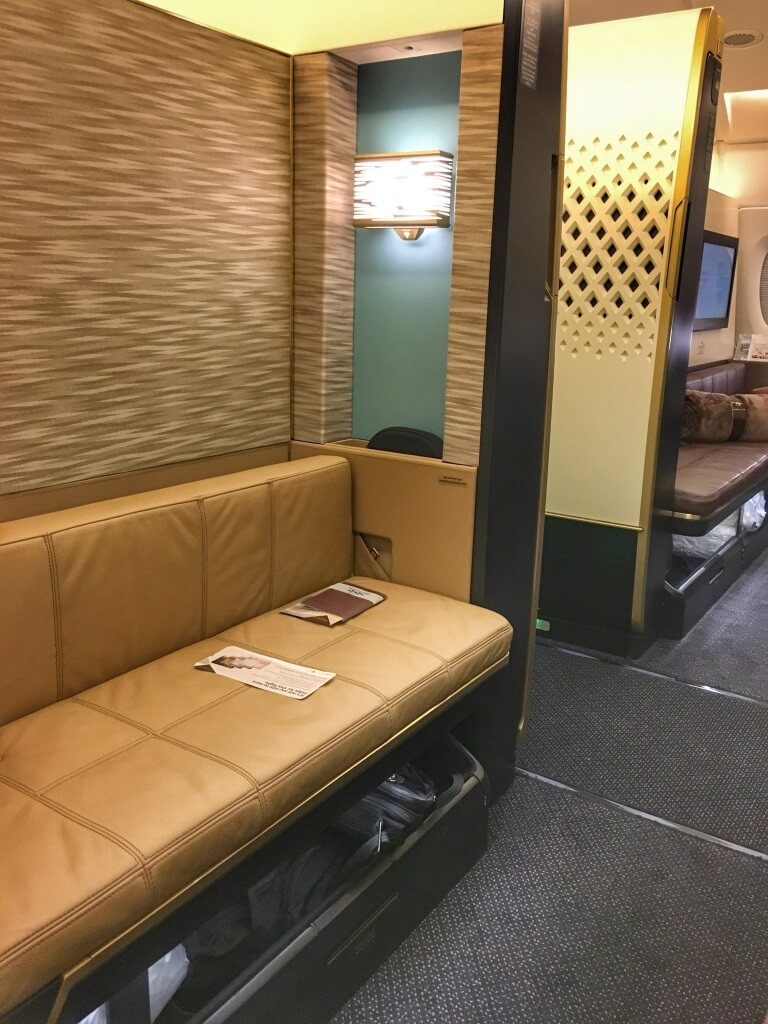 Etihad First Class Apartment Left view