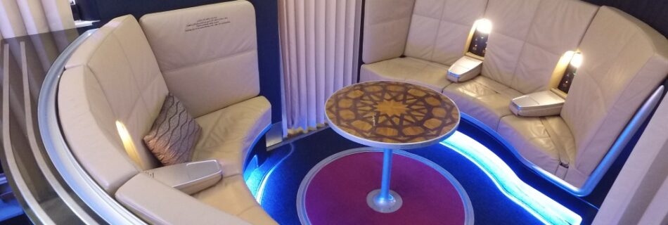 Etihad First Class Apartment Lounge a380 Business Class