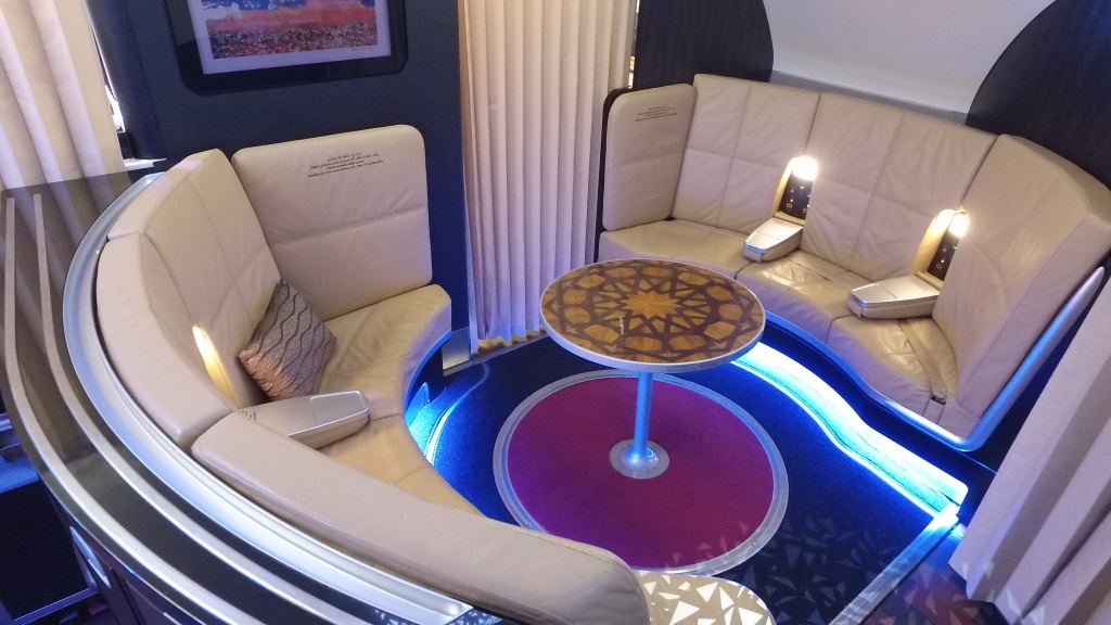 Etihad First Class Apartment Lounge a380 Business Class