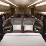 Singapore Airlines a380 new First Class Business Class double bed