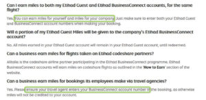 Etihad Business Accouunt