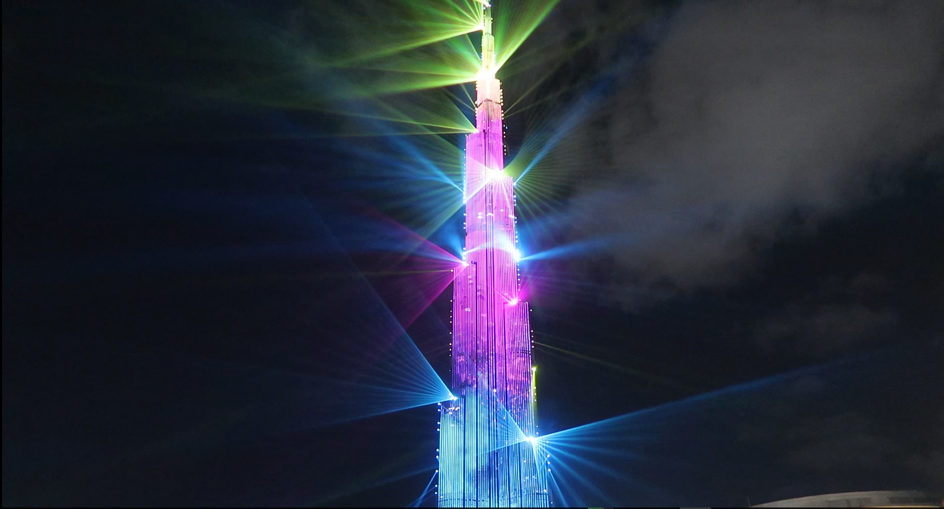 Laser Show Burj Khalifa Dubai best spot to watch