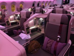 juneyao business class dreamliner b787-9 seats