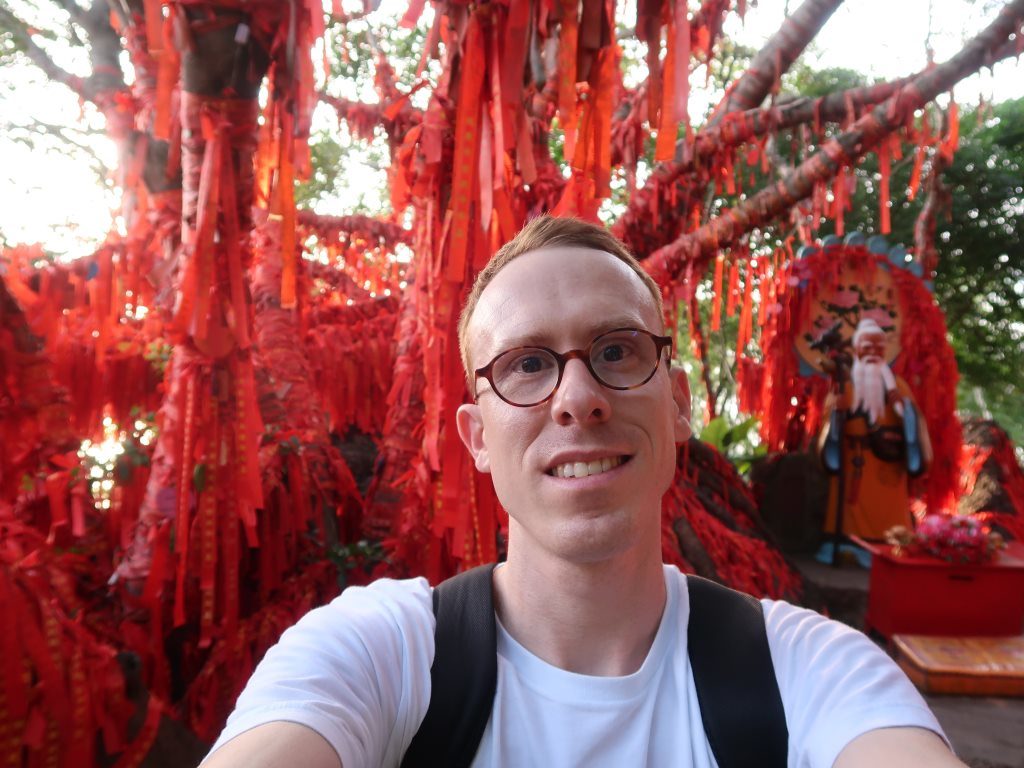 Luhuitou Park Sanya red trees