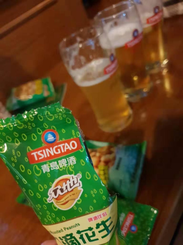 Tsingtao beer tasting in the brewery