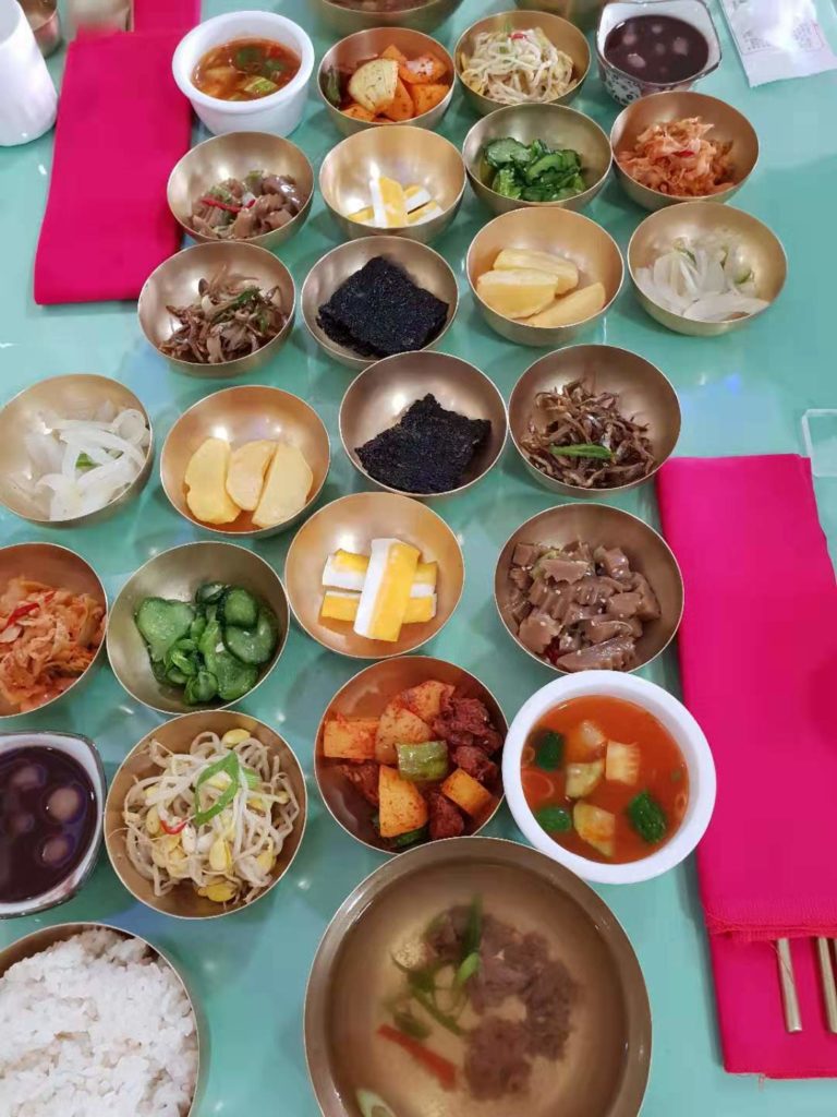 north korea foodie banchan closeup