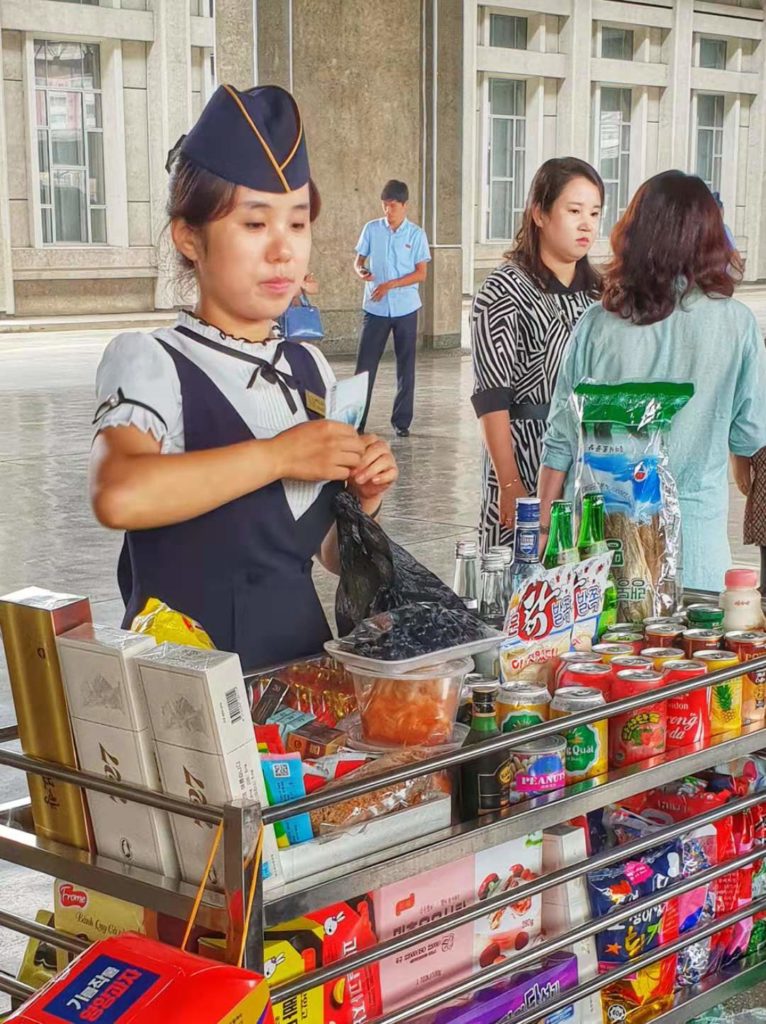 north korea train station