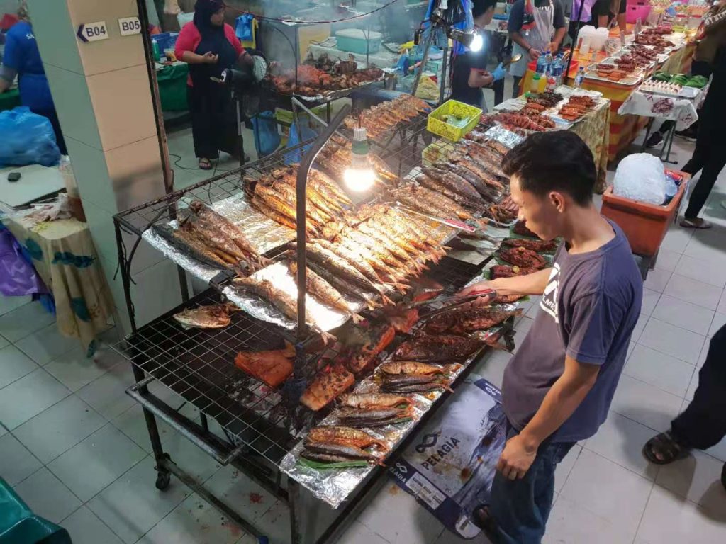 Gadong Night Market Brunei bbq