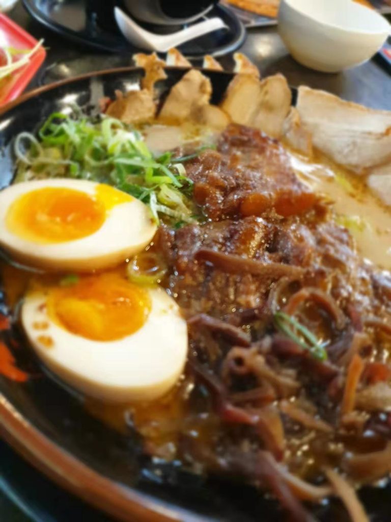 ajisen ramen with 2 eggs