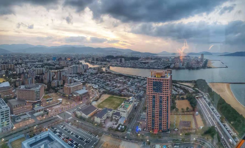 view from fukuoka tower