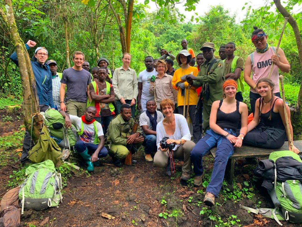 Nyiragongo Volcano Trek Virunga DRC group photo