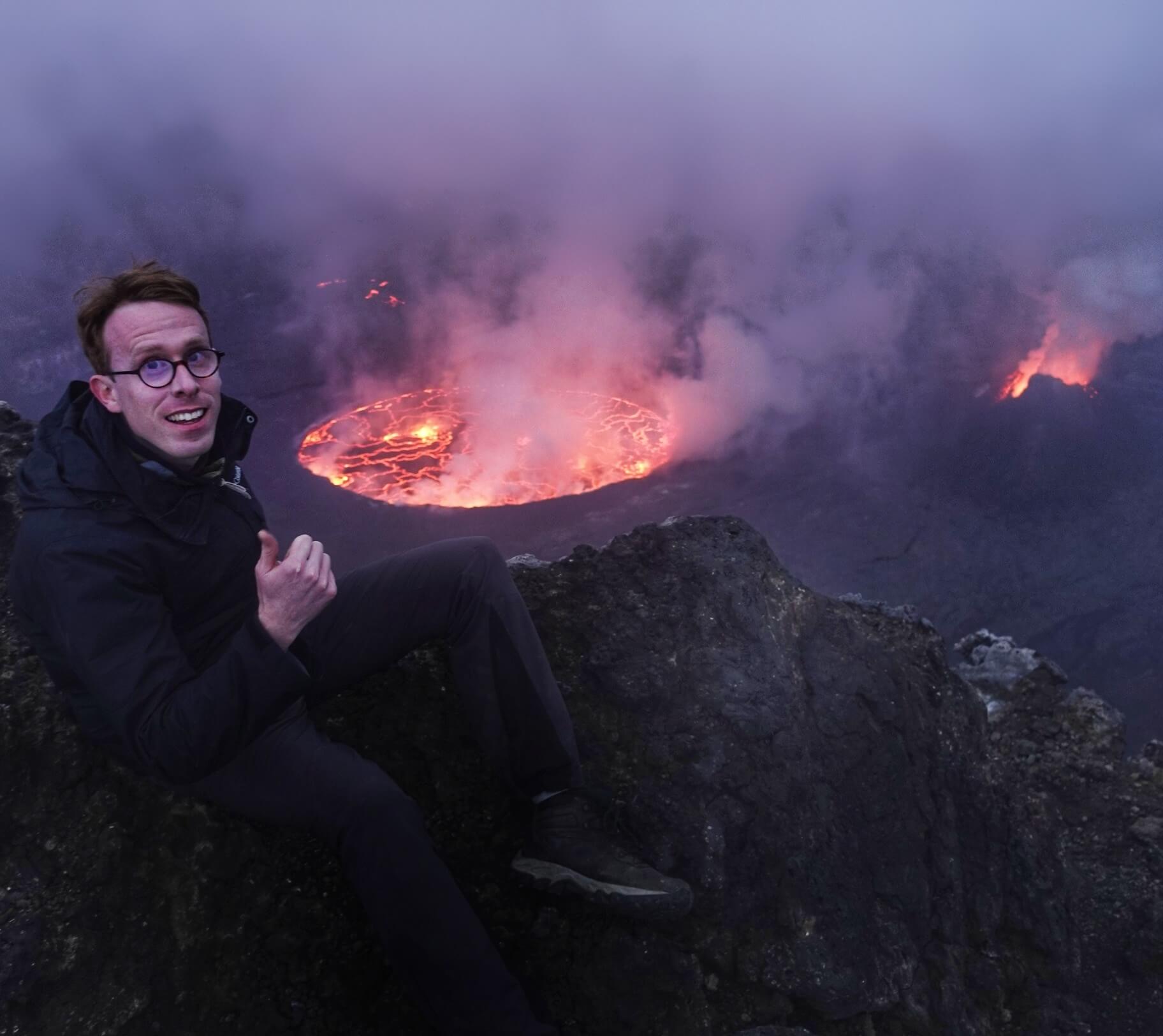 drc Nyiragongo volcano lava lake